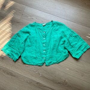 Beaton Linen Utility shirt small